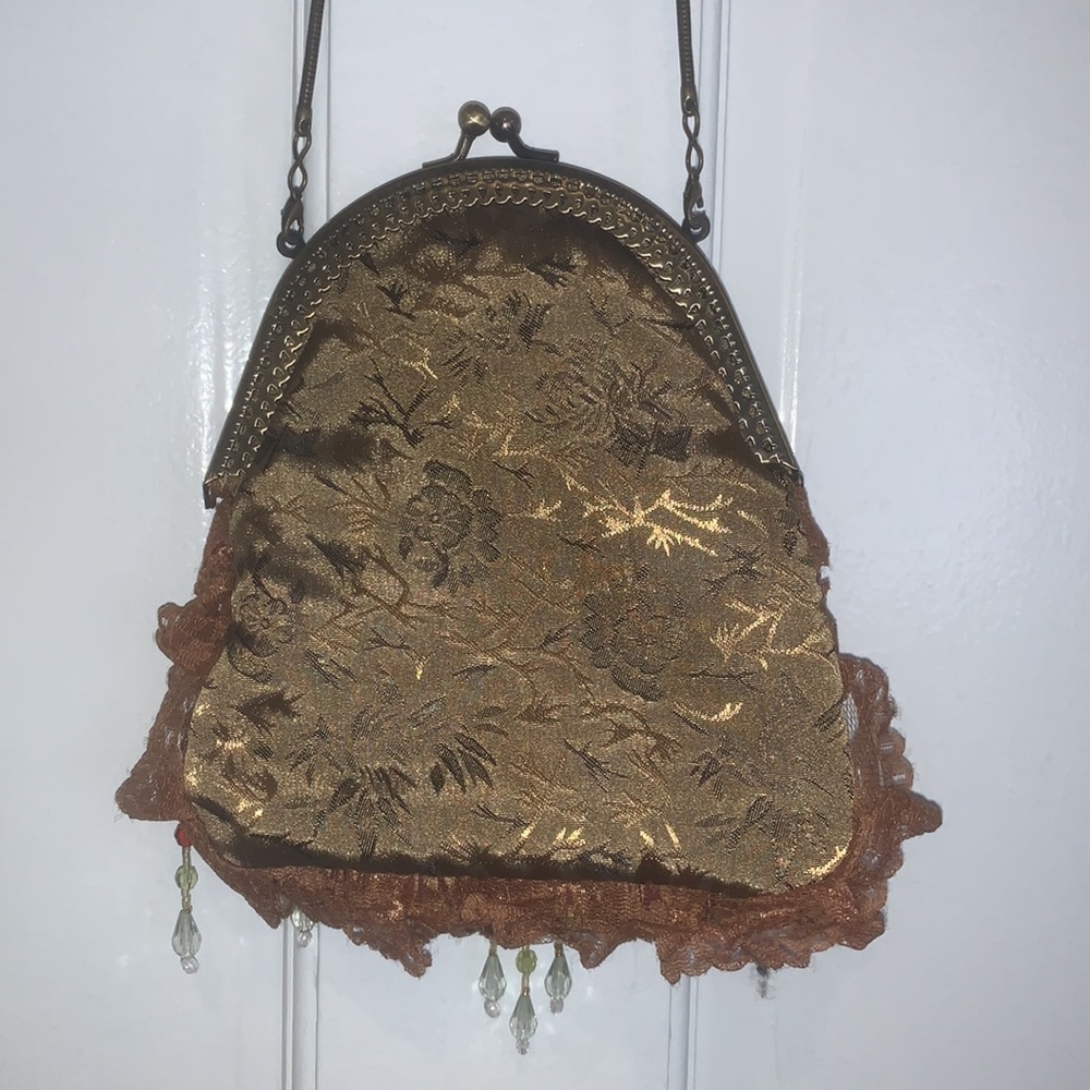 Boho Festival Fringe Crossbody Bag Embellished Renfair Retro Ornate - Picture 6 of 8
